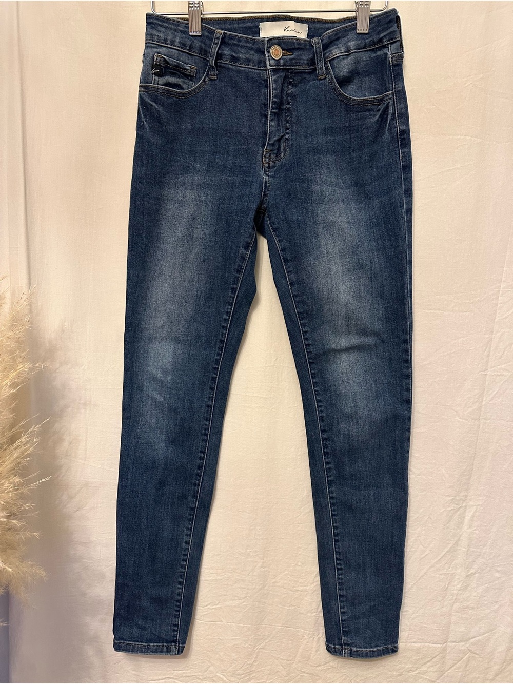 Kancan Size 7 Skinny Jeans Stretch Mid Rise Medium Wash Denim